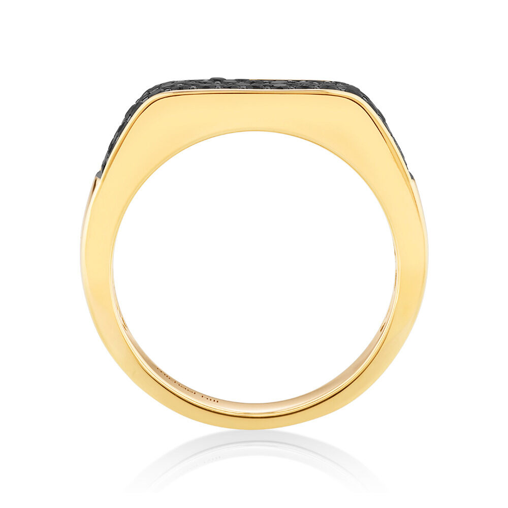 Enhanced Black Diamonds Men’s Ring