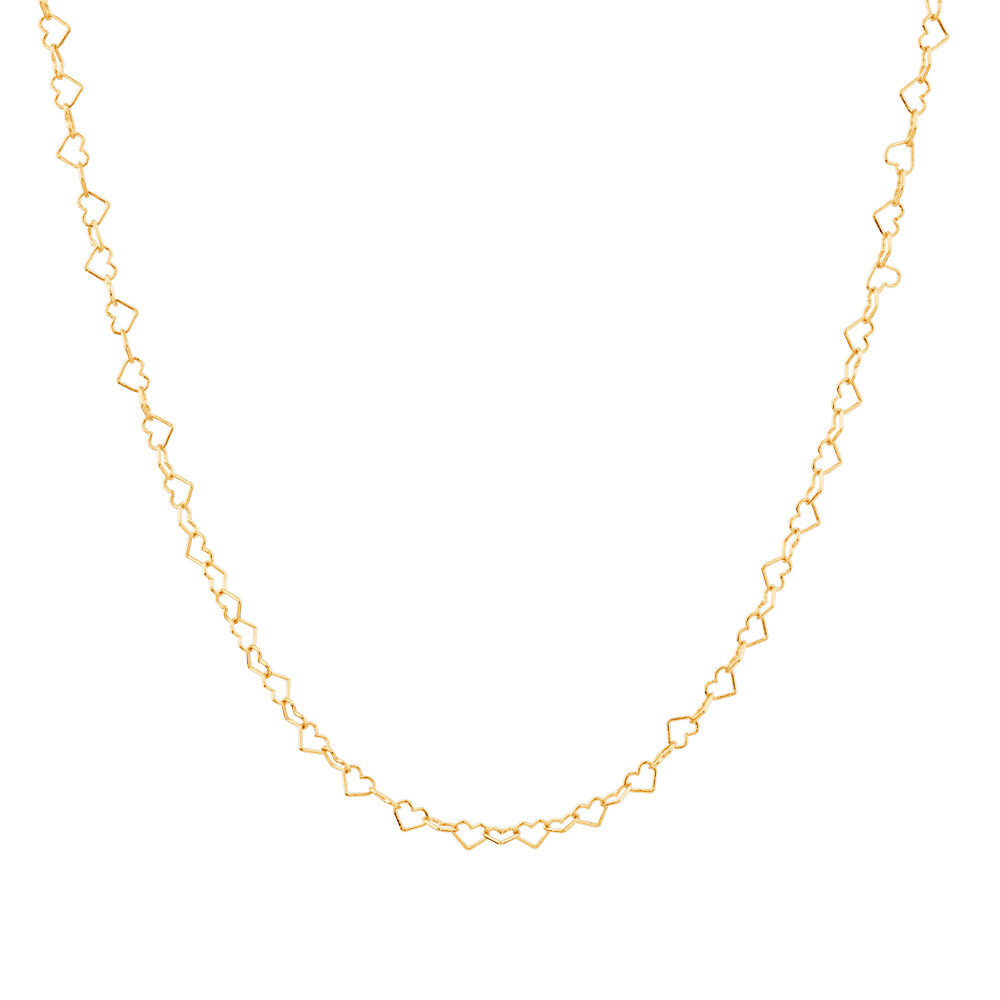 Chain Necklace Heart-Shaped