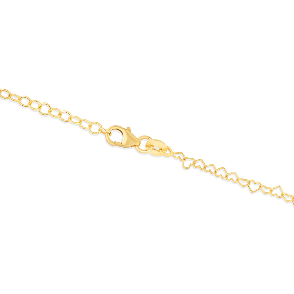 Chain Necklace Heart-Shaped