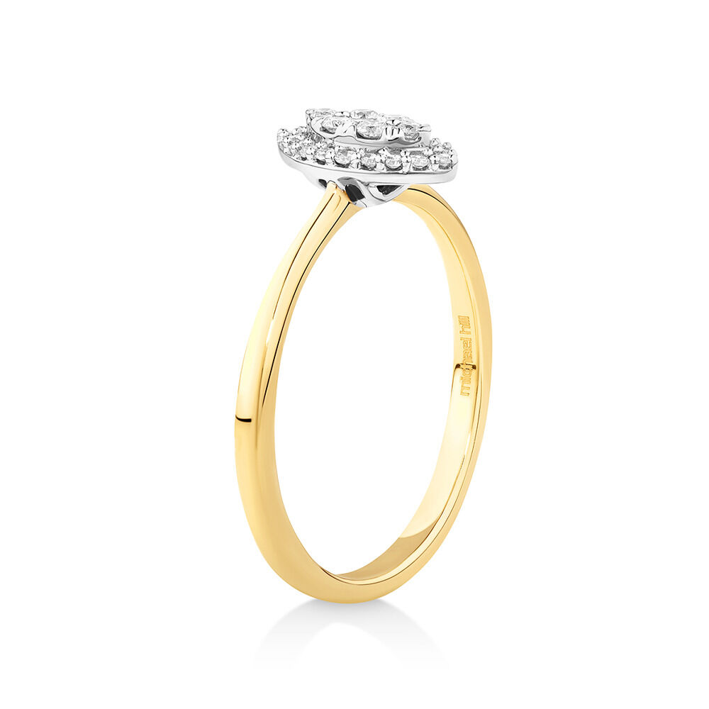 Cluster Diamond Promise Ring