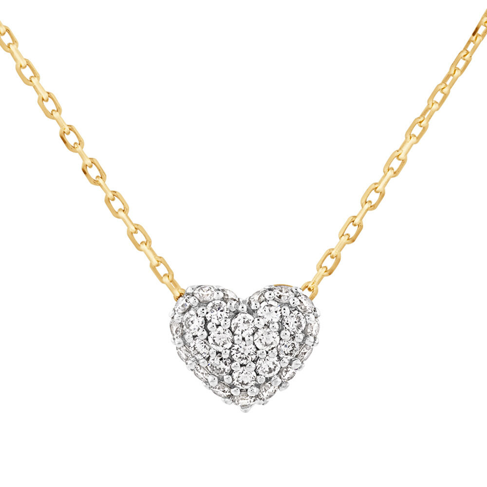 Mini Puff Heart Necklace
