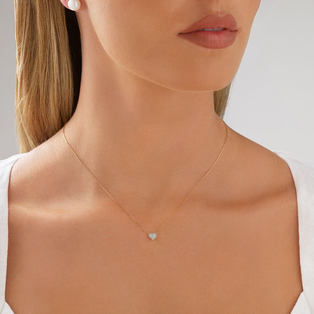 Mini Puff Heart Necklace