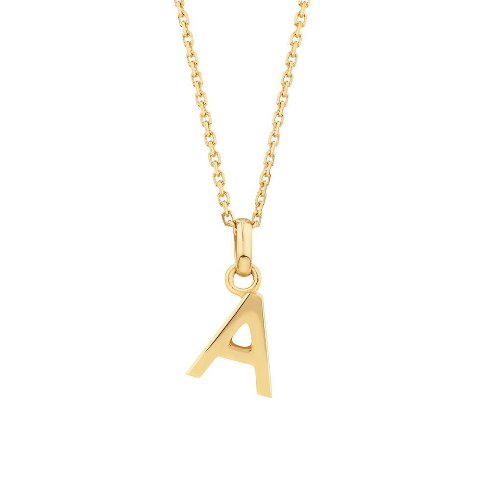 Initial Pendant - A, B, M, T , R ,