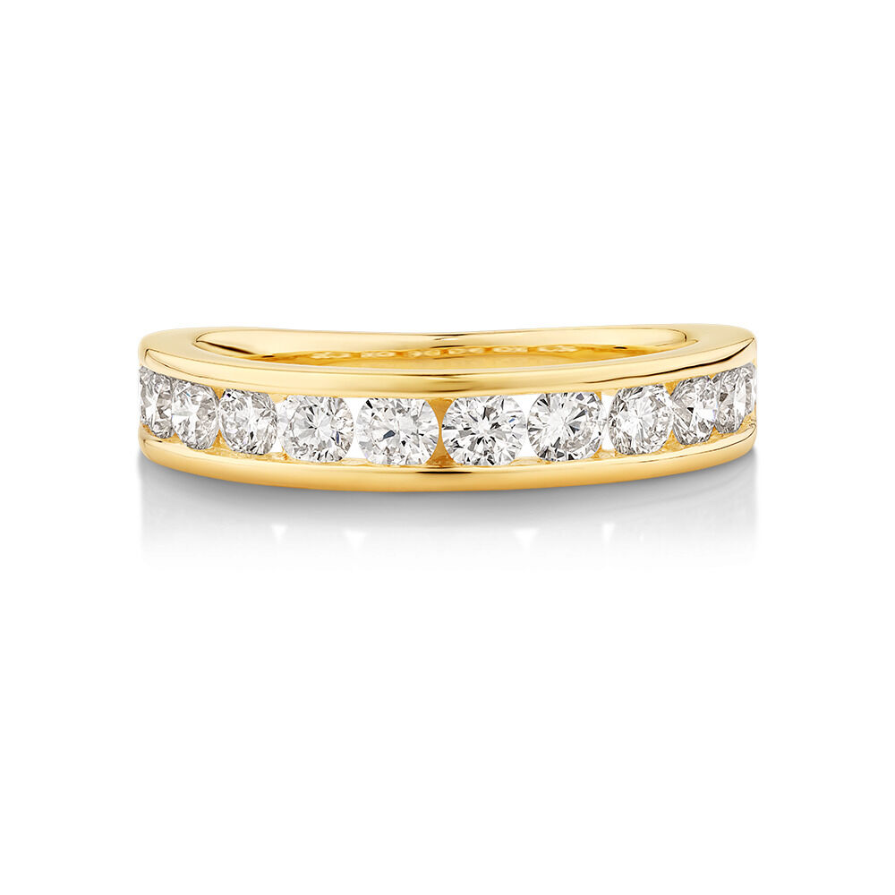 Laboratory-Grown Diamond Gold Wedding Ring