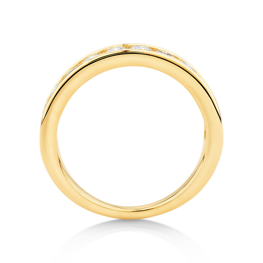 Laboratory-Grown Diamond Gold Wedding Ring