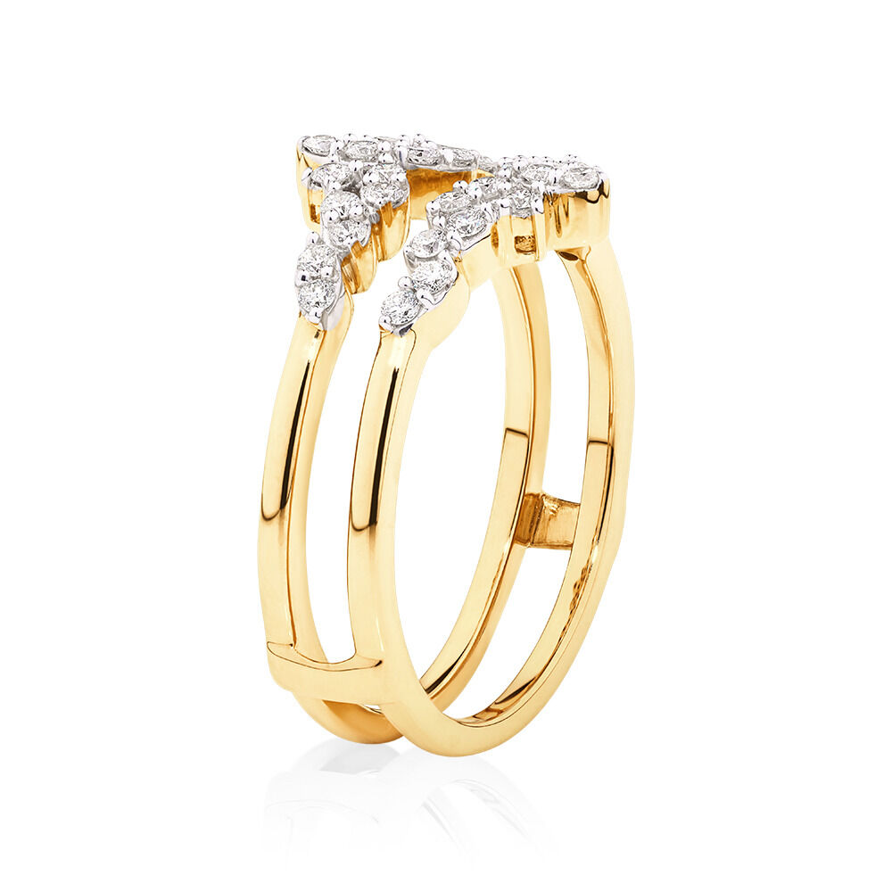 Gold Diamonds Enhancer Ring