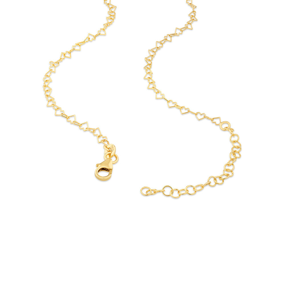 Chain Necklace Heart-Shaped