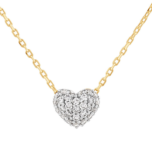 Mini Puff Heart Necklace